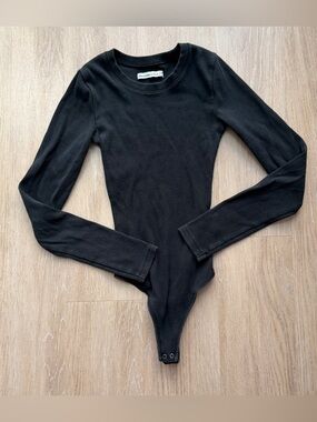 Abercrombie black ribbed bodysuit